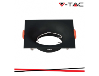V-TAC Gu10 porta faretto quadrato nero
