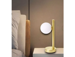 SFORZIN Pomi miloox abat jour lampada da comodino moderna oro vetro bianco
