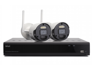 ISW Kit Wireless Isiwi Connect S2 ISW-K1N8BF2MP-2 GEN1 NVR 8 Canali + 2 Telecamere IP 1080P