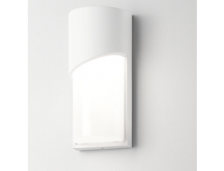 Applique Section ISYLUCE 250x110x85 mm E27 20W IP54 bianco sabbiato