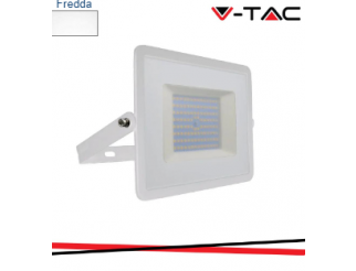 V-TAC FARO 100w led proiettore smd e-series g2 corpo bianco 6500k