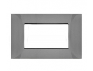 MAPAM Placca 6004-08 4p grigio scuro t2 vmr-pln tecnopolimer