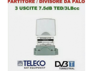 TELECO Ted/3 Ted3 divisore a 3 vie teleco da palo per TV