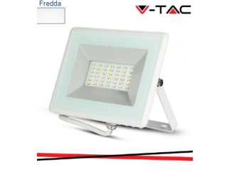 V-TAC FARO 50w led proiettore smd e-series g2 corpo bianco 6500k