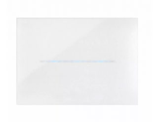 AVE Placca Youmg Touch, S44 tecnopolimero colore gesso - 3 comandi a scomparsa - 3 Mod.