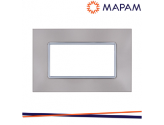 MAPAM Placca vetro 6004bl-8 t2 4p platino