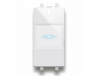 AVE -Commutatore Touch, S44, 2NA 5A 230V- alimentazione 230V, a scomparsa 1 Mod.