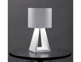 PUP METAL LAMPADA DA TAVOLO LED 11W LUCE 3000K DIMMERABILE IN ALLUMINIO BIANCO MODERNA