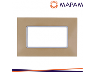 MAPAM  Placca vetro 6004bl-4 t2 4p oro