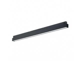 REGLETTA NERA PER BINARIO NERA 24W 3000K