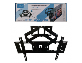 Supporto a muro per TV LED LCD 32-75'' full-motion braccio doppio
