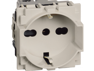 LIVING NAW PRESA SCHUKO 2P-10/16A 250V SABBIA