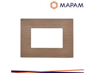 MAPAM Placca tecnopolimero spazzolato m6003sl-14 t2-gem 3p bronzo