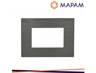 MAPAM Placca tecnopolimero spazzolato m6003sl-24 t2-gem 3p antraci