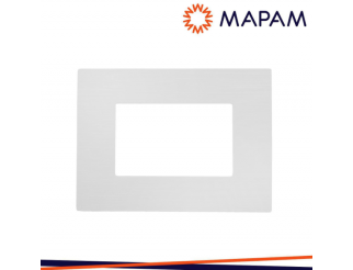 MAPAM Placca tecnopolimero spazzolato m6003sl-1 t2-gem 3p bianco