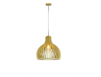 V-TAC Lampada a sospensione in legno rotonda d350 x h450mm