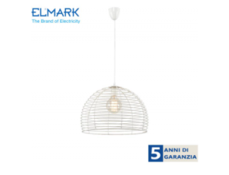 SOSPENSIONE LUCCA LAMPADA A SOSPENSIONE 1xE27 BIANCO