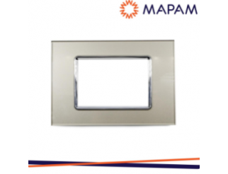 Mapan Placca vetro 6003bl-5 t2 3p champagne