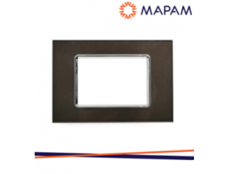 Mapam Placca vetro 6003bl-6 t2 3p testa di moro