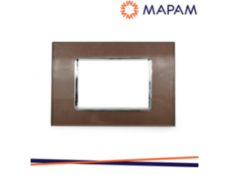 VIMAR Mapam Placca vetro 6003bl-7 t2 3p bronzo