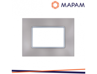 VIMAR Mapam Placca vetro 6003bl-8 t2 3p platino