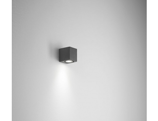 APPLIQUE ISYLUCE LAMPADA DA PARETE IN ALLUMINIO ANTRACITE CAPRI 