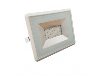 20W LED PROIETTORE E-SERIES CORPO BIANCO BIANCO NATURALE 4000K                                                          