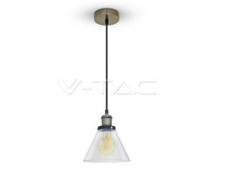 LAMPADARIO CON PORTALAMPADA VETRO TRASPARENTE CHIARO  180                                                               