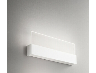 PERENZ Applique In Alluminio Bianco E Diffusori In Acrilico Trasparente Ghost 