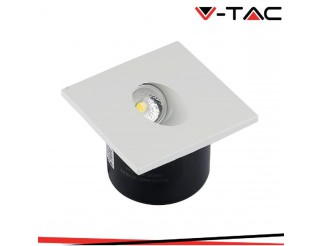 V-TAC 3w led faretto calpestabile quadrato 3000k