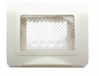 Ave placca ip55 ral9010 membrana s44 3moduli stagna 