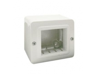 Contenitori autoportanti ave 44qc02 ral 9010 ip40 per minicanali da 20 10 mm a 30 18 mm 2 moduli s44