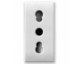 Ave presa bipasso 2p+t 10/16a domus 1modulo