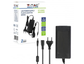 V-TAC Led alimentatore - 60w 12v 5a plastica ip44