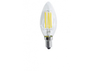 LIFE LAMPADA LED CANDELA C35 serie Filament Trasparente,E14, 4.5W,FA320°,3000K