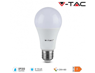 V-TAC Led lampadina 8.5w e27 a60 thermoplastica 3000k 