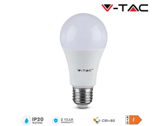 V-TAC Led lampadina 8.5w e27 a60 thermoplastica 4000k migliore affidabilità
