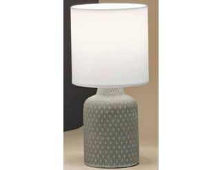 Lampada da tavolo beige paralume bajour comodino
