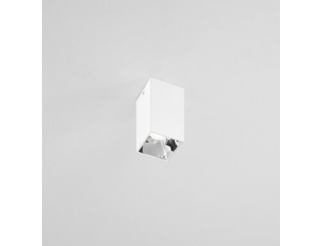 Plafone ISYLUCE bianco prismatico con attacco GU10 diam.74x74x140