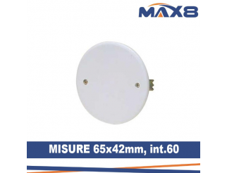 Coperchio per cassette di derivazione incasso d.65x3 