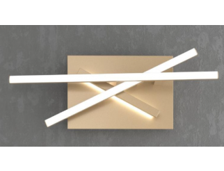 APPLIQUE DNA MODERN WALL LAMP LED 30W LIGHT 3000-4000K RECTANGULAR WHITE OR GOLD