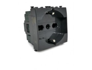 V-TAC Presa schuko 2.0 615n/vmr-pln nero 