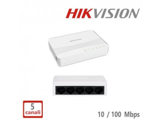 SWITCH 5CH HIKVISION 10/100MBPS                                                                                         