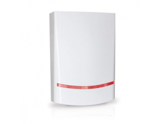 A.M.C Sirena Autoalimentata Col. Bianco- Lamp. Rosso A Scorrim. +Stato Imp/All