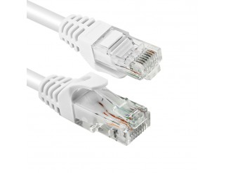 Cavo Ethernet Vultech UPT TAAU050-UTP-WH Categoria 6 Bianco 5 Mt