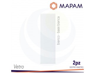 MAPAM ZEN Placca due elementi vetro zenbase bianca bianco