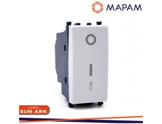 MAPAM Interruttore bipolare sun-t5 902b bianco Arke'
