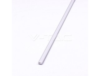 V-TAC Profilo in alluminiol 2000 x 17.4 x 7mm milky