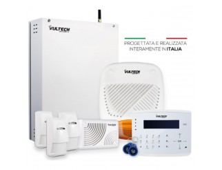 VULTECH Kit Centrale KPTC32 Rev. 2.1 Allarme 8/32 Zone Protecta + MB-TAST01 + 3pz INVENIT-DT + SENTIA-P + SENTIA-IN + Conf. DUOTAG01