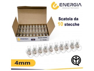 ENERGIA Morsetto unipolare 4mm 10stecche da 10poli